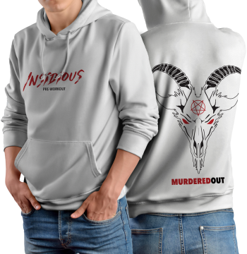 Murdered Out Insidious Hoodie L White