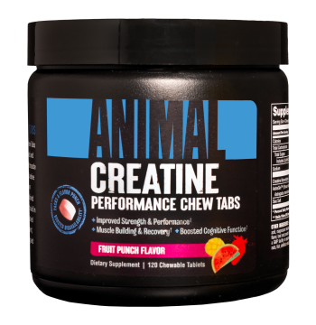 Animal Creatine Chews 120 Tabs Fruit Punch